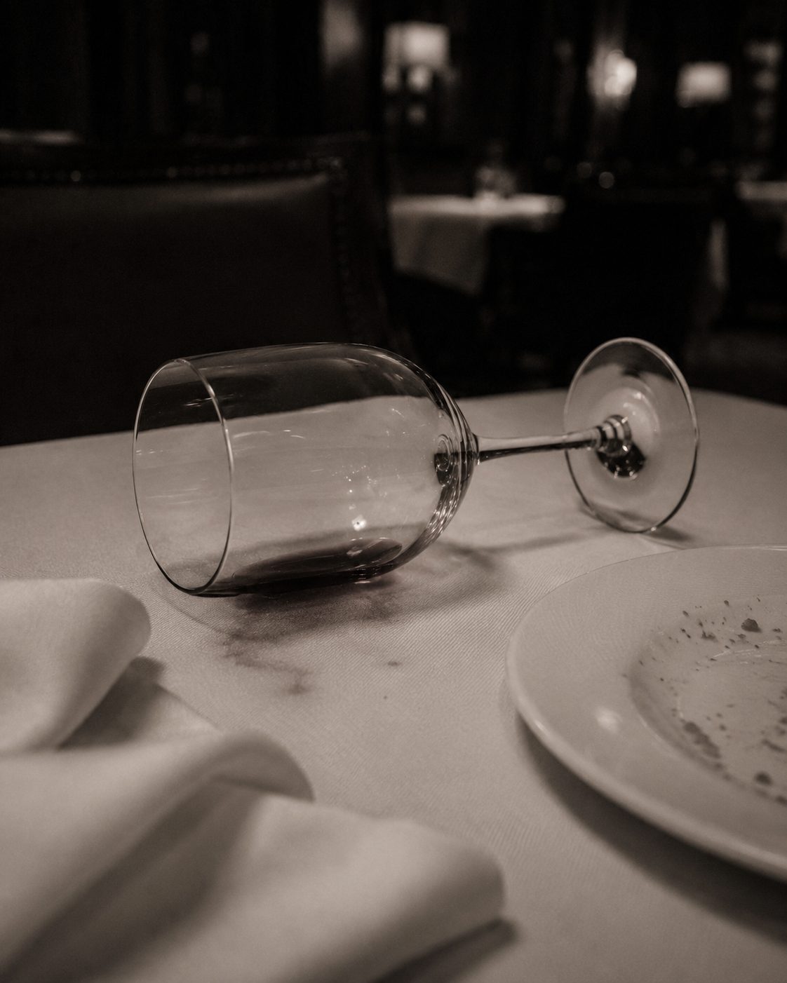 Wine glass evidence